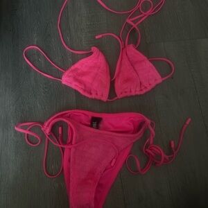 Triangl Pink Bikini Set
